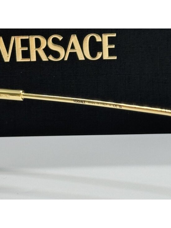 Versace VE2296 1002/84 Pilot Gray Gold Unisex Sunglasses Authentic NEW main image 10